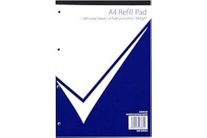 NU: Nu Notebooks - Office Range - A4 Refill Pad - A4 Notebook - Stationery Notebooks - Writing Pad - 160 Pages, White