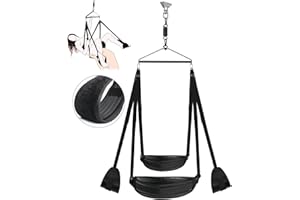Liebesschaukel Sexschaukel für die Decke mit Ledersitz, Erotiek Zubehör für Paare Sexmöbel Liebesmöbel Bequem Deluxe BDSM Möb