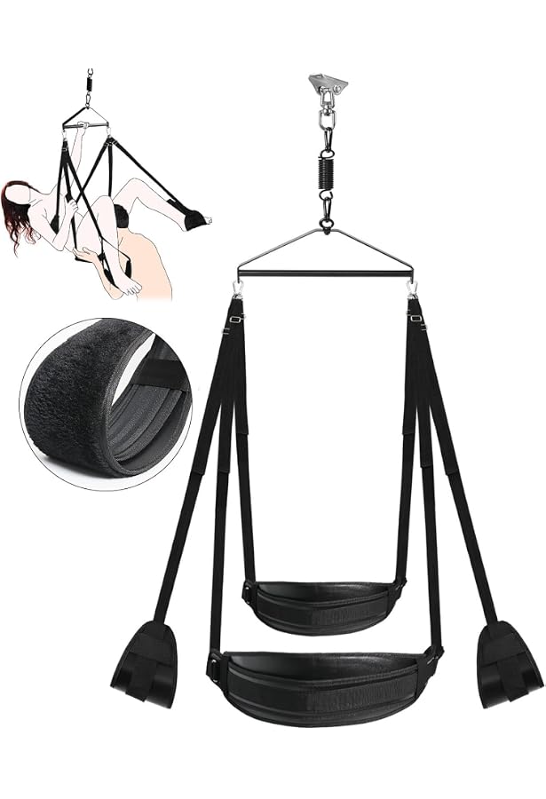JOYDIVISION Loveswing Multi Vario – Sexschaukel Für 2 Personen Bis 150kg, Verstellbar, Mit Weichen Gurten & Stahlkette