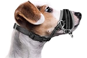 Nasjac Maulkorb für Hunde, Verstellbare Weicher Nylon maulkorb um Beißen zu verhindern Anti-Bellen Stoppen Sie das Kauen Essen Atmungsaktiv Hundemundschutz für kleine Hunde