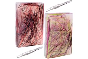 SPIRITZOHIC Picky Pad, 2 Pcs Skin Picking Fidget Toys with Tweezer Silicone Picking Pads Picky Pad Reusable Sensory Release Stress and Relieve Anxiety for Adults and Teens