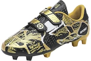 WOWEI Chaussures de Football Garçon Fille Crampons FG/AG Professionnel Baskets Chaussures de Sport pour Enfants Athlétisme Antidérapant Chaussures Entraînement de Football Unisex