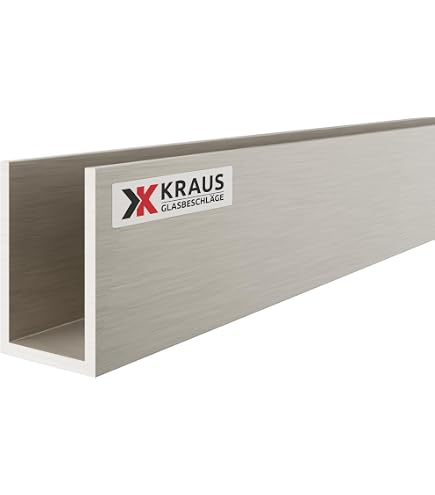 Aluminium U-Profil Gepresst – 50x50x50x3 Mm, 500 Mm Länge, EN AW-6060 T66 – Für Bau, DIY, Möbel & Maschinenbau