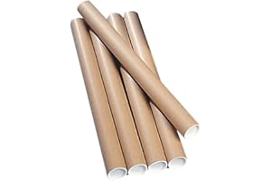 Ambassador Cardboard Postal Tube Box of 12 - 76mm x 610mm diameter,PT-076-15-0610, Brown
