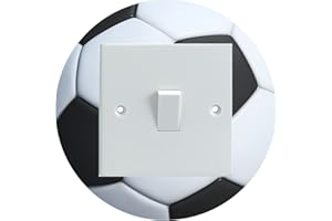 Decalarama Football Round Shaped Electrical Light Switch Surround Printed Vinyl Sticker