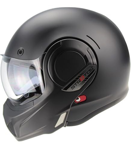 Casque Moto Scorpion Exo-Combat II - Modulaire Agressif Noir Mat XXL - Vision Solaire Et Intérieur Kwikwick