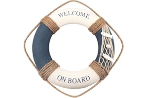 Fangoo Nautique Lifering Nautique décoratif bouée de Sauvetage bouée Maison Mur Porte tentures décor