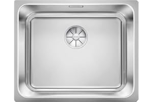 Blanco 526122 | Évier de cuisine en acier inoxydable SOLIS 500-U | Couleur/Finition : acier brossé