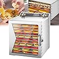 GYDUHYE 400w Freeze Dryer, Freeze Dried Machine, 6/8/12 Layers+Timing: 0-12 H, Temperature: 35-90 ℃+6 Inch Fan Blade, 360° Fan, for Fruits, Vegetables, Meat, Seafood(Size:12layers)
