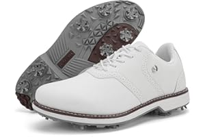 Rhyoam Men Golf Shoes Spikes Male Golf Sneakers Outdoor Walking Shoes for Golfers
