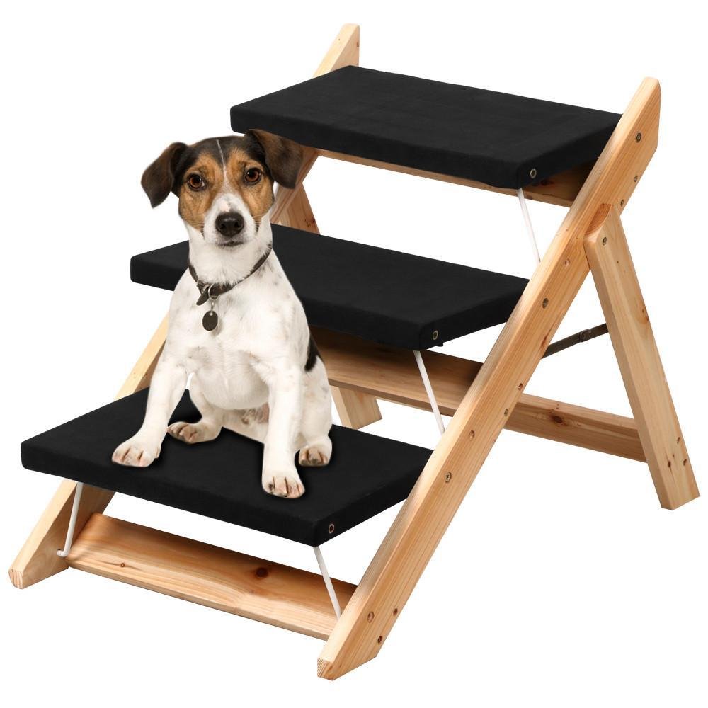 Yaheetech 2in1 Folding Pet Stairs Steps Ramp for Large/Small Dogs