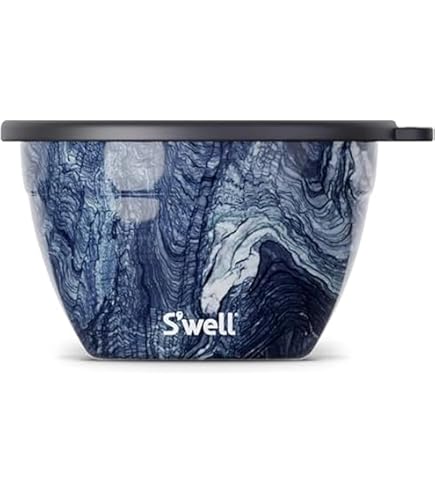 S'well Salad Bowl Kit, Pyrite, 1,9L - Scatola per il pranzo con contenitore per condimenti e vassoio rimovibile - a prova di perdite e lavabile in lavastoviglie