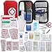Produktbild Erste Hilfe Set 175 Teilen WINGLESCOUT Mini First Aid Kit Hard Case Waterproof Include Warm Blanket, Medizinische Schere, Verband für Reisen Auto Zuhause Büro Camping Arbeitsplatz Wandern