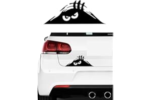mural stickers Adesivo Divertente Mostro con Gli Occhi, autoadesiva Decalcomanie Autoadesivo per l'automobile, Auto, Moto, Scooter, Notebook, Porta, Frigorifero, Parete Nero