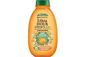 Garnier Ultra Doux Huile d'Abricot & Fleur de Coton Enfants 2-en-1 Shampooing & Démêlant 400ml