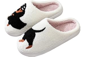 DOUUCO Kapcie damskie i męskie zimowe, miękkie pantofle dla kobiet, przytulne kapcie z pluszu, ciepłe pantofle domowe, antypoślizgowe kapcie Halloween i Boże Narodzenie, użytku wewnętrznego i zewnętrznego