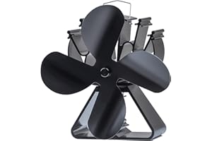 HAWCAFU Kaminventilator Ofenventilator Stromlos Wärmebetriebener Ofenventilator für Holzofen/Pelletofen/Kamin Ventilator
