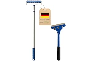 GREEN HOME | Stachelwalze 150 × 500 mm mit Teleskopstiel & Tapetenschaber | Profi Renovierset zum Perforieren & Entfernen von Tapeten | Igelwalze, Nagelroller, Tapetenigel, Stachelroller