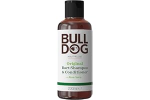 ‎BULLDOG BULLDOG - Bartpflege für Männer | Original Bartshampoo & Conditioner | für einen weichen & gepflegten Bart | 200ml