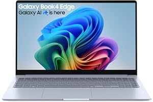Samsung Galaxy Book4 Edge Copilot+ Laptop, 15.6" Display, Qualcomm Snapdragon X Processor, 16GB RAM, 1TB Storage, Aluminium Sapphire Blue