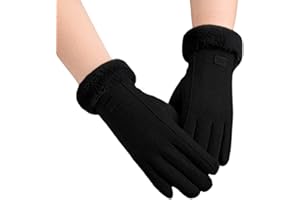 SamHeng Guantes Termicos Mujer Invierno, Guantes Mujer Invierno Tactil, Guantes Cálidos con Forro Polar para Conducción Correr Senderismo Esquiar Aire Libre Frio Guantes