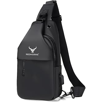 REDHORNS Waterproof Crossbody Chest Bag for Men and Wom...