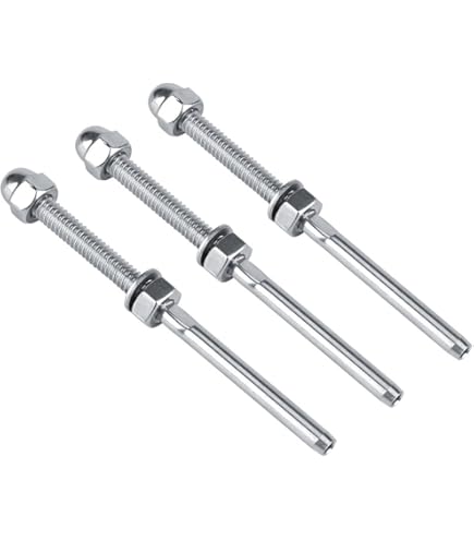 60 Viti Per Ringhiera Cavo Sistema WoodBudget - Acciaio Inox T316, Per Pali Legno, Sinistra/Destra - Foto 5