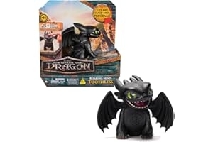 Dreamworks How to Train your Dragon, Interaktiver Mini-Drache Ohnezahn, Figur mit Soundeffekten, Spielzeug für Kinder ab 4 Jahren