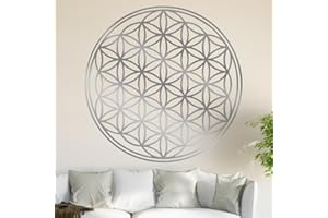 ‎KIWISTAR Kiwistar Blume des Lebens - Baum Wandtattoo in 6 Größen - Wandaufkleber Wall Sticker - Dekoration, Küche, Wohnzimmer, Schlafzimmer, Badezimmer