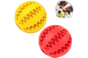 WASAII 2 Stücke Hundebälle Große Hunde Welpen Spiele Martin Rütter Hundespielzeug Ball Interaktive Hundeball Mit Zahnpflege Funktion Hund Feeder Ball Klein Futterball Für Hunde Kauen Leckerli Ball Für Hunde