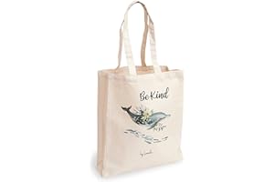 Loxato Borsa Shopper Donna - Tote Bag Tela - Shopper Borsa - Borsa Tela Donna - Borse di Cotone 35x42cm Extra Largo 8cm - Shopper in Tela - Borsa Canvas