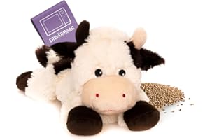 ‎HABIBI Habibi Plush Wärmekissen/Stofftier f. Kinder und Erwachsene – Wärmekuscheltier zum Erwärmen in der Mikrowelle/Backofen, ideal auch für Babys (Lavendel)