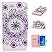 Produktbild LuckyW Samsung Galaxy J5 2016 Hülle Leder, 3D PU Leder Hülle für Samsung Galaxy J5 2016 SM-J510F Ledertasche Flip Wallet Case Kuntsleder Handyhülle Tasche Folio Klapphülle - Mandala