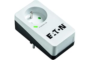 Eaton Multiprise/Parafoudre - Eaton Protection Box 1 FR - PB1F - 1 prise FR - Blanc & Noir