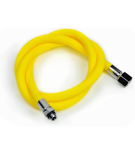 Best Divers Miflex Schneebesen, 100 Cm, 9/16 F, 3/8 M Xtreme, Gelb Fluo