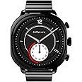 HiFuture AIX Amoled Stainless Steel Wireless Calling Smartwatch, Black