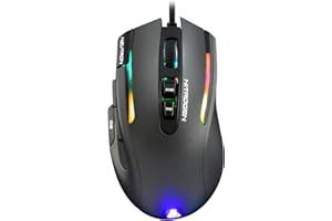THE G-LAB Kult Nitrogen NEUTRON Mouse Gaming ad Altissima Precisione - Sensori Ottici 7200 DPI, RGB, 9 Pulsanti Programmabili, Ultra Leggero, Ideale per MOBA/FPS - Compatibile con PC/PS5/Xbox One