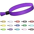 100 Pcs Cloth Event Wristband, Disposable Wristbands for Events, Colored Wristbands Events,for Lightweight Concert,Club Entrance Wrist Strap Party Wristband Event (Color : Purple1)