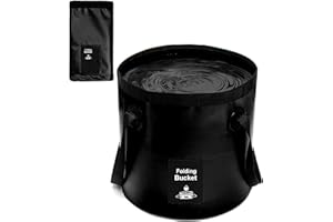 DQZSY Seau Pliable 12L Multifonctionnel - Conteneur d'eau pour la Pêche, Camping, Jardinage - Seau Pliant pour Bassin de Lavage