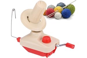 Dekaim Avvolgitore per gomitolo di Filato, Rotolo per Maglieria azionato a Mano Stringa di Filato in Fibra di Lana Porta avvolgitore per gomitolo di Lana Accessori per Cucire