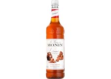 MONIN Premium Caramel Syrup 1L for Coffee and Cocktails. Vegan-Friendly, Allergen-Free, 100% Natural Flavours and Colourings