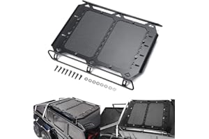 ZUOLAN XUNJIAJIE Metall Dachträger mit Kohlefaser Panel 183x166mm Upgrades Parts for TRX6 G63 TRX4 G500 1/10 RC Vehicle Scale Zubehör