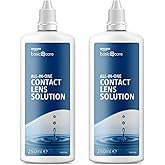 Amazon Basic Care All-In-One Kontaktlinsenflüssigkeit, 2 x 250 ml (briefkastenfreundlich)