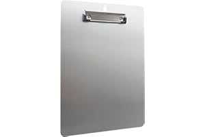 RAYLU PAPER - Portapapeles A4 de Aluminio con Pinza, Carpeta con Pinza para Restaurante, Oficina, Hospital, Diseño Elegante y Resistente, Bordes Redondeados, Agarre Resistente, tacto Mate Antihuellas