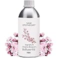 Sage Apothecary Signature Cherry Blossom Diffuser Oil For Relax Calm Mood, Natural Homely Fragrance, Anxiety Free Sleep & Pure Aromatherapy - 1L