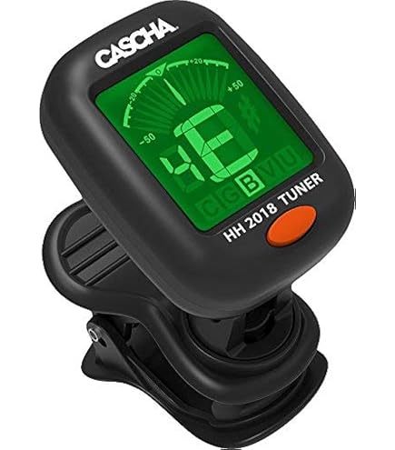 Afinador Clip Cromático Para Guitarra, Bajo, Violín, Ukelele - Pantalla LCD, Batería 3V