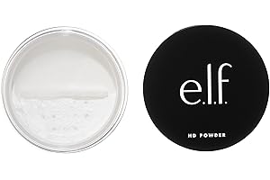 e.l.f. High Definition Powder, Loose Powder, Lightweight, Long Lasting, Creates Soft Focus Effect, Masks Fine Lines and Imperfections, Sheer, Radiant Finish 8g