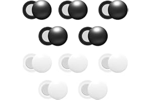 CANIPHA Magnetische Clips für Startnummern-Marathon-Rennen, für Läufer, Clips für Startnummern, Befestigungsschnallen, Zubehör für Rennen, weiß und schwarz, Ersatz für Pins, 10 Stück