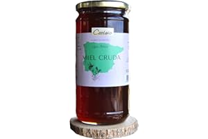 APIS IBÉRICA Miel Pura de Abeja-100% Origen España-Miel Cruda-1Kg-Miel Natural y Orgánica-Directa de Apicultor-Sin Procesar-Sin Pasteurizar. (Kg, Castaño)