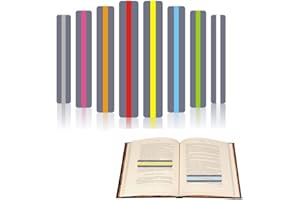 Clyhon Kolorowe zakładki do książek, 16 sztuk znaczników dla studentów, urocze zakładki do czytania dla dzieci, kolorowe linijki do czytania